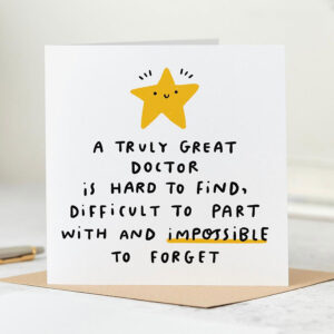 A Truly Great Doctor Card