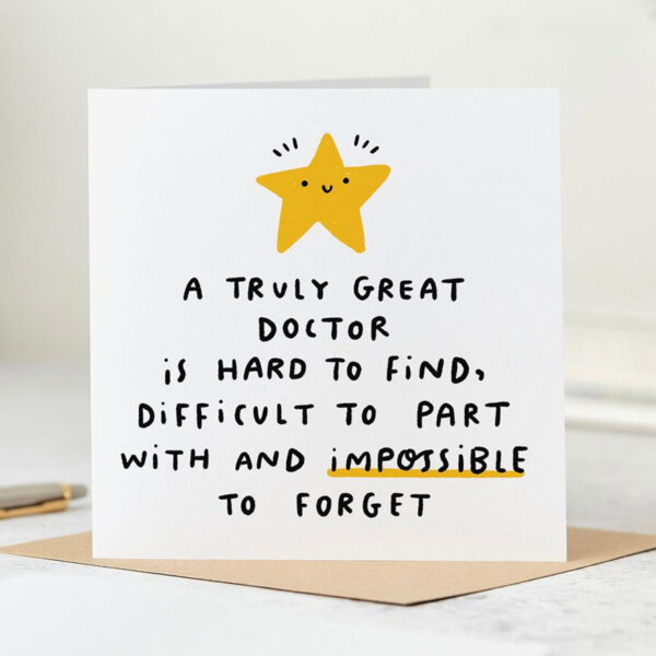 A Truly Great Doctor Card