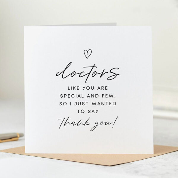 Doctors Like You Are Special And Few White Card