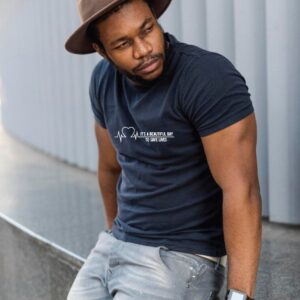 It’s A Beautiful Day to Save Lives Unisex Navy Blue T-Shirt