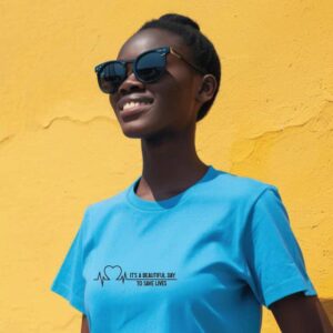It’s A Beautiful Day To Save Lives Adult Unisex light-grey T-Shirt